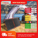 Dokio 100W Flexible Foldable 18V Solar Panel with 12V Controller Kit Portable Solar Panel for Camping/Travel/RV