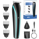 YBLNTEK 3 In 1 Electric Hair Trimmer for Men Grooming Kit Beard Nose &amp; Ear Trimmer Rechargeable Barber Hair Cutting Machine