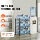 SucceBuy 3/4/5 Tiers Water Jug Holder Iron Water Bottle Holder Double/Single Row Easy Installation for Kitchen Office Livingroom
