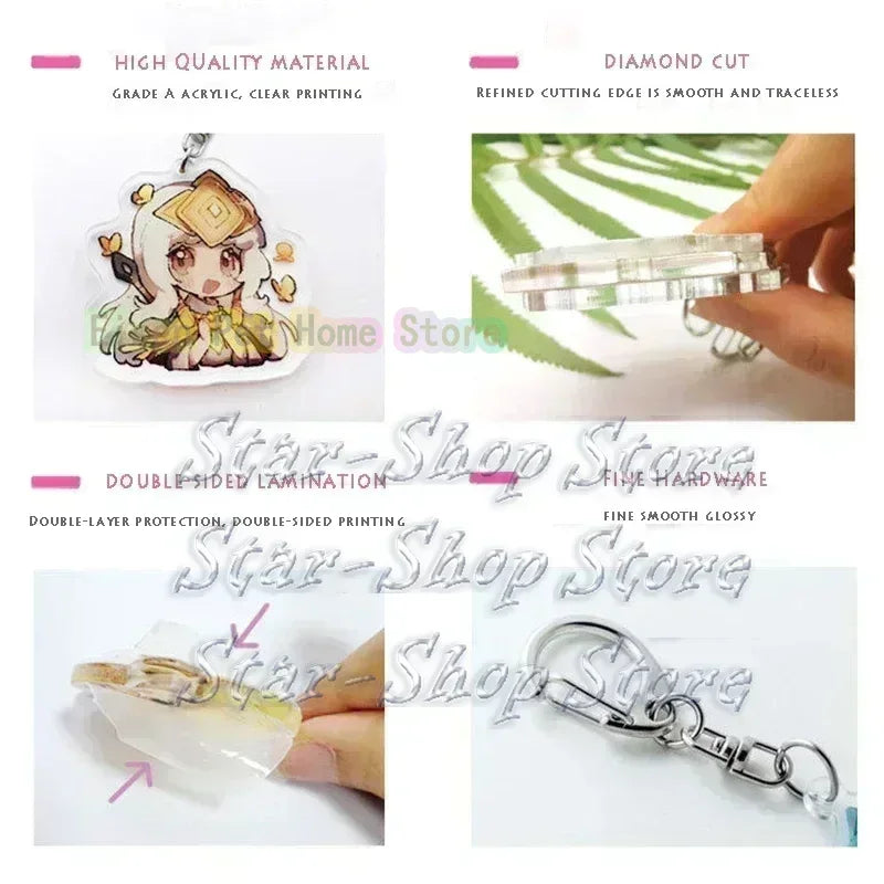 Cartoon Cute Keychain Key Chain Ring for Bag Cipher Baby Keyring Jewelry Anime Gravity Fans Halloween Christmas Gifts