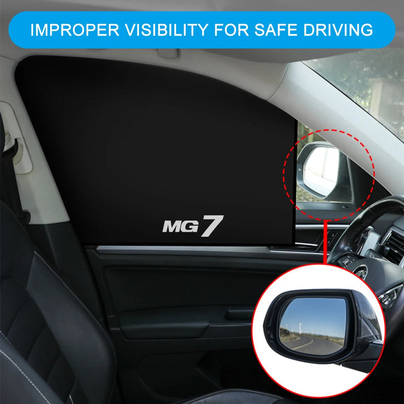 Car Window Sun Shade Protector Cover Foldable Vehicle Sunshades Curtains Auto Accessories For MG ZS HS GT HECTOR MG3 MG5 MG6 MG7