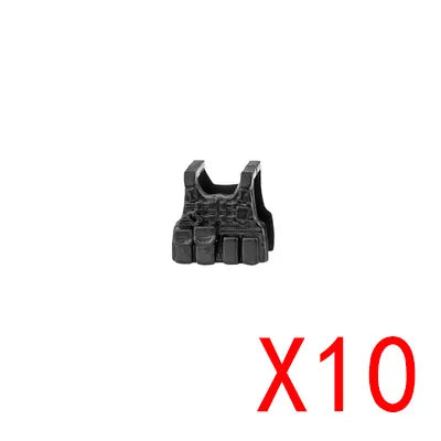 WW2 Military Building Blocks Mini Bricks Solider Figures Gifts Weapon Equipment Accessories USA Greman Vests Armor Toys For Kids