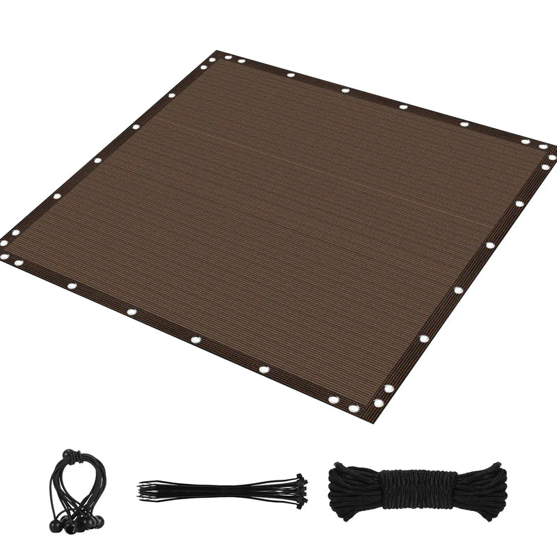 Shade Cloth 90% Sun Shade Fabric Privacy Screen Shade Cover with Grommets Patio Canopy Shade Net for Garden Outdoor Pergola