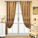 2pcs high-end European villa living room curtain light luxury Chenille embroidered bedroom shading products