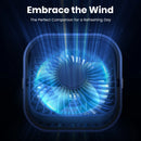 TOPK USB Desk Fan,[2Pack] Mini Fan, Strong Airflow & Quiet Operation,360° Rotatable Head 3-Speed Wind Small Cooling Fan for Home