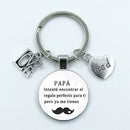 I Love Dad Keychain My Dad Is A Super Hero Pendant Glass Dome Cabochon Key Ring Father's Day Best Gift