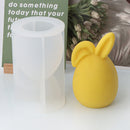 Easter Egg Bunny Silicone Candle Mold 3D Faceless Rabbit Head Aroma Soap Plaster Resin Mould Candle Making Tools Home Decor Gift