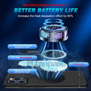 Cooling Case for iphone 16 Pro Max Plus 16e 15 14 13 12 Mini 11 XR XS S 7 8 SE Case Soft Silicone Shockproof Gaming Funda