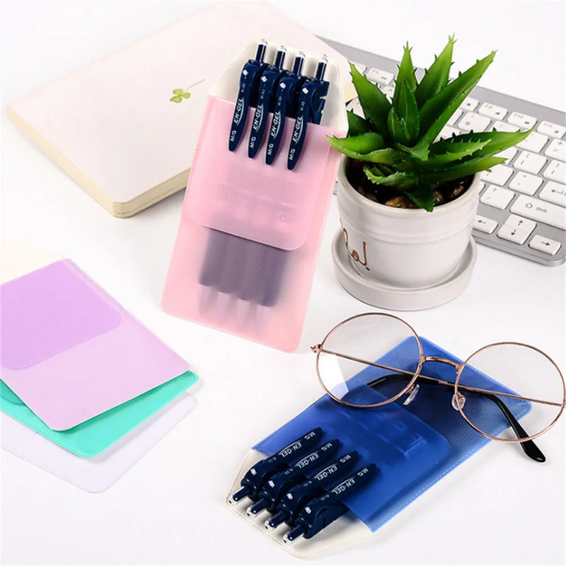 Pvc Pen Bag Card Bag Portable Pocket Protector Leak-Proof Ink Pen Pouch Pencil Case Organizer For Nurse Hospital Office