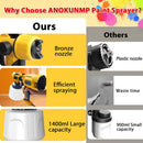 1400ML Electric Spray Gun 1000W Powerful HVLP Paint Sprayer 6 copper nozzles Auto Furniture Steel Coating Airbrush