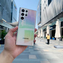 Laser Gradient Clear Case For Samsung S24 S23 S22 Ultra S21 Plus S20 FE Note 20 10 Pro A73 A53 A33 A13 5G Colorful Rainbow Cover