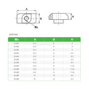 T-nut M3 M4 M5 M6 M8 Hammer Head T Nut Fasten Slot Nut Connector Nickel plated for 20 30 40 45 EU Aluminum Extrusion Profile