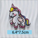 Rainbow Horse Unicorn Embroidery Patch Self-adhesive Applique Patches For Clothing Kids Decorative Mobile Phone Bags Stationery