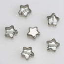 50Pcs/Lot Crystal Star Pendants 8mm Faceted Glass Loose Beads Handmade For Jewelry Diy Making Accessories Wholesale In Bulk