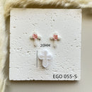 Shapes Small Easter Theme Polymer Clay  Cutter for Making Earrings, Easter Egg Rabbit Shape crucifix Soft pottery jewelry making