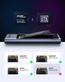 UGREEN M.2 NVMe/SATA SSD Enclosure 20Gbps USB-C 3.2 Gen2 External Enclosure Supports M and B&M Keys 2280 SSD Aluminum Shell