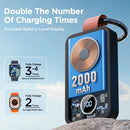 Joyroom Portable Wireless Charger for Apple Watch Series 8/Ultra/7/6/5/4/3/2/SE 2000mAh iWatch Charger Black Magnetic Power Bank