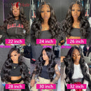 13X6 HD Lace Frontal With Body Wave Human Hair Bundles Human Hair With Closure 100% Raw Human Hair Bundles With 13X4 Frontal