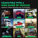 HTRC Large Power 35A 12V 24V Car Battery Charger for Auto Moto Truck Motorcycle AGM Lead Acid PB GEL LCD Display Smart Charging