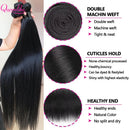 The Long Weave | 12A Straight Human Hair Bundles with HD Lace Closure