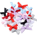 50Pcs/Lot 3.5*4cm Colourful Ribbon Bows Polyester Handmade Satin Bow DIY Sewing Crafts Decoration Gift Bouquets Party 2030
