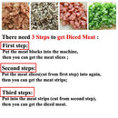 The Butcher's Edge | 850W Stainless Steel Commercial Meat Slicer & Grinder