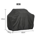 190T 210D BBQ Cover Outdoor Dust Waterproof Weber Heavy Duty Grill Cover Rain Protective Outdoor Barbecue Cover Round