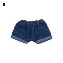 10CM Doll Clothes Fashion Tops Denim Jacket Casual Wears Jeans Pants For 1/12 Dolls Clothes Accessories Kids Toys