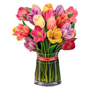 Mothers Day 3D Pop Up Flower Greeting Card Creative Birthday Invitation Card Permanent Bouquet Greeting Card for Birthday Easter