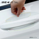 SEAMETAL 8PCS Universal Auto Türgriffschale Kratzschutzaufkleber Transparenter Autogriff Antikollisionsschutzstreifen