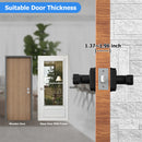 Entrance Auto Lock ttlock App Remote Control Smart Lock Latch Fingerprint Passcode Home Wooden Door Lock Handle for Office home