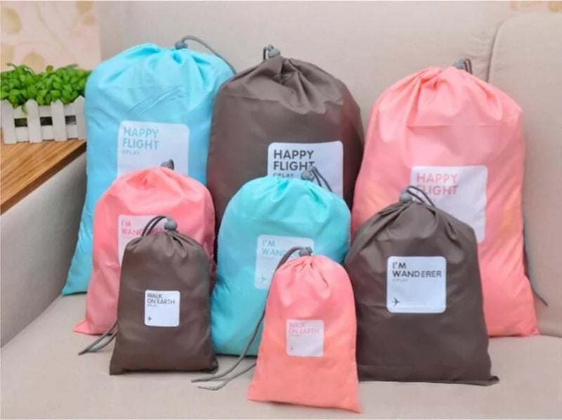 Hot 4 Pcs / Lot Waterproof Travel Storage Bags Travel Shoe Makeup Organizer Laundry Bag Underwear Cosmetics
