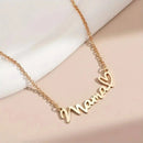 Muttertag Mama Buchstaben-Anhänger-Halskette für Frauen Edelstahl Schmuck Geschenk