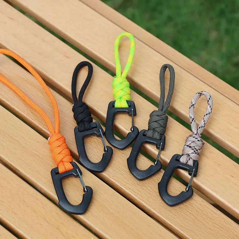 1Pcs 7-core Umbrella Rope Lanyard Keychain Flashlight Small Tool Braid Rope Key Ring Multifunction Outdoor Camping Sports Access