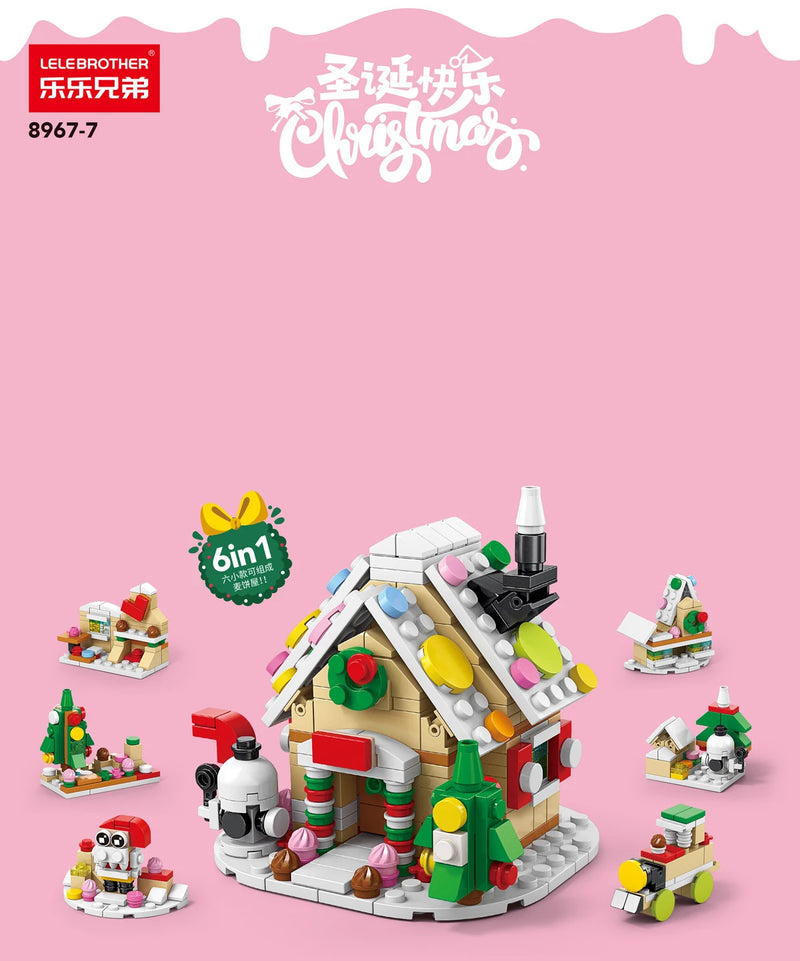 Christmas Village Building Set Tree House Mini Bricks Building Blocks Toys for Children Girls 7 to 10 Year Adults Block Boy Gift