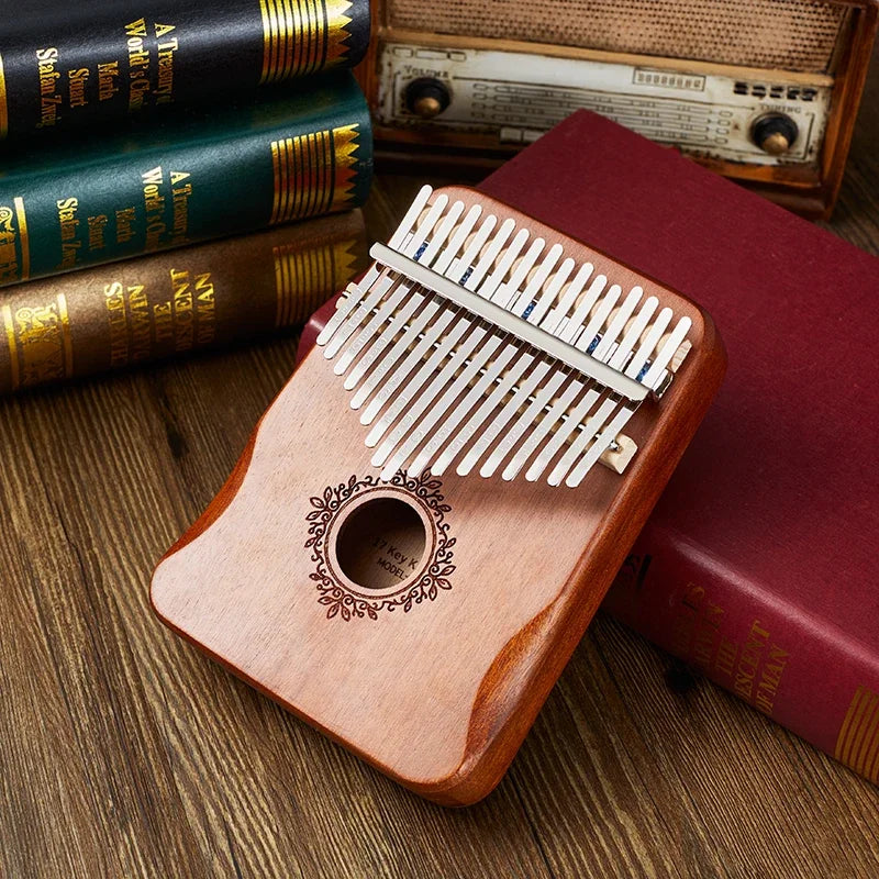 17 Keys Kalimba Thumb Piano High Quality Wood Mbira Body Musical Instruments With Learning Book Kalimba Piano Christmas Gift