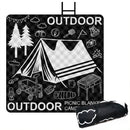Ultrasonic Picnic Mat Thickened Waterproof Beach Blanket Camping Tent Grassland Mat Outdoor Sleeping Pad Camping Accsesorios