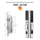 Tuya WiFi Smart Aluminum Door Lock Waterproof Fingerprint APP Password RFID Card Digital Electronic Glass Sliding Door Lock