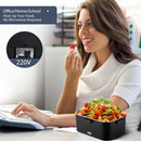 Electric heated lunch box 75W stainless steel detachable 1.8 L heating bowl 12V/24V/220V, car/truck/office dining box