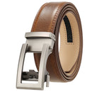 Cow Leather Men Belt 2024 New Automatic Genuine Leather Belts For Men Casual Brand Men's Belt Cowskin Strap Blue Brown B337
