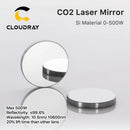 Cloudray 500W Co2 Laser Si Reflective Mirrors Lens Refiectivity 99.6% Black-Coating Reflector Lens for CO2  Laser Engraver