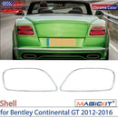 MAGICKIT 2Pcs GT Speed Look Bright Chrome Rear Light Surrounds for Bentley Continental GT/GTC generation 2012–2018 Accessories