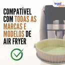 Kit 5 Forma De Silicone Para Air Fryer Forno Microondas Fritadeira Assadeira Reutilizável Antiaderente Flexível