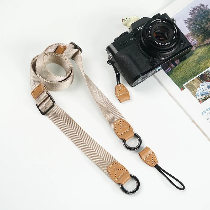 Camera Shoulder Strap Length Adjustable Universal Width Press Released Quick Released Cloth Long for sony canon nikon fujifilm