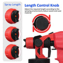 Adjustable Sprayer High Speed Cordless Paint Sprayer with 4 Nozzles Rechargeable Adjustable for Wide Applications for Precision
