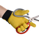 Cowhide Leather Work Gloves Safety Labour Protection Garden Sports Motorcycle Driver Workers Work Welding Wear-resistant Gloves