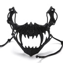 Halloween Mask Half-face Mask Cos Dragon God Fierce Tiger Night Fork Tengu Man Wolf Mask Performance Skull Masks