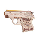 Robotime Rokr Mini Gun Toys 3D Wooden Puzzle Rubber Band Guns Toy for Adults Teens Funny Building Block Sets Easy Assembly LQ502