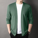 Cardigan Jacket for Men, Spring and Autumn, Long-Sleeved, Casual, Versatile, Spring Outerwear, Trendy Top