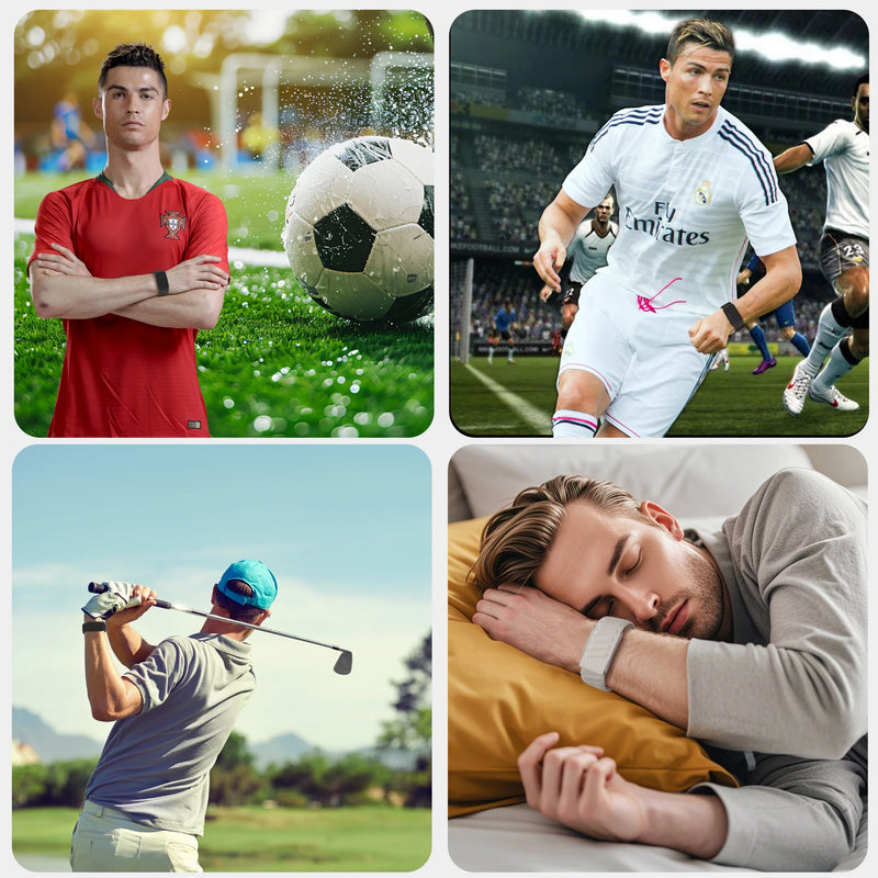 SportFlex Wrist Band Waterproof Sweatproof Silicone Strap Replacement Fitness Tracking Strap Band for Whoop 4.0Heart Rate Sensor